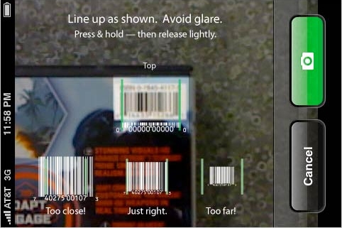 barcode scanner iphone. iphone-ar-code-scanner