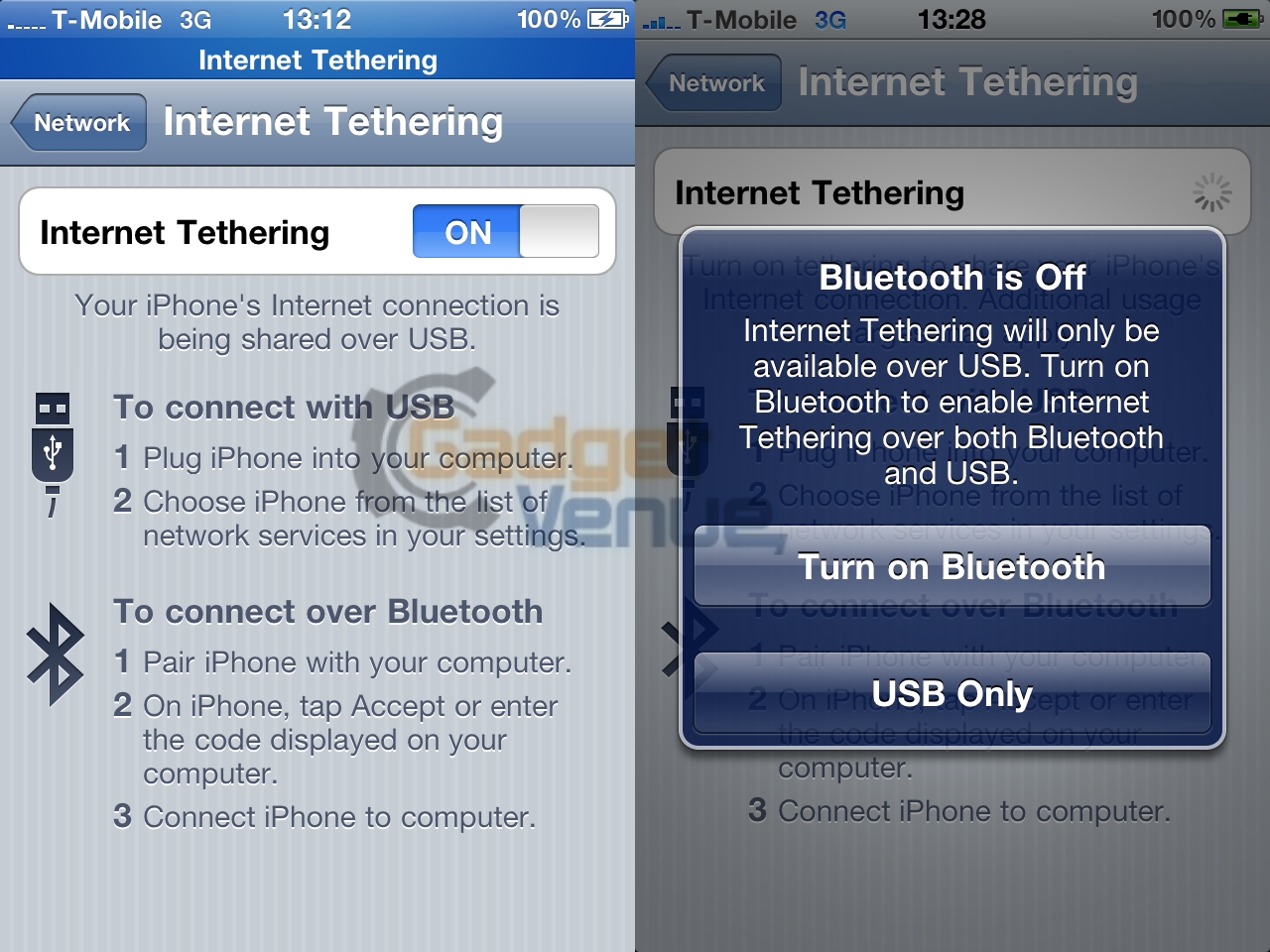 Internet Tethering