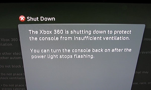 Xbox 360 Slim Red Dot of Death Just a Warning